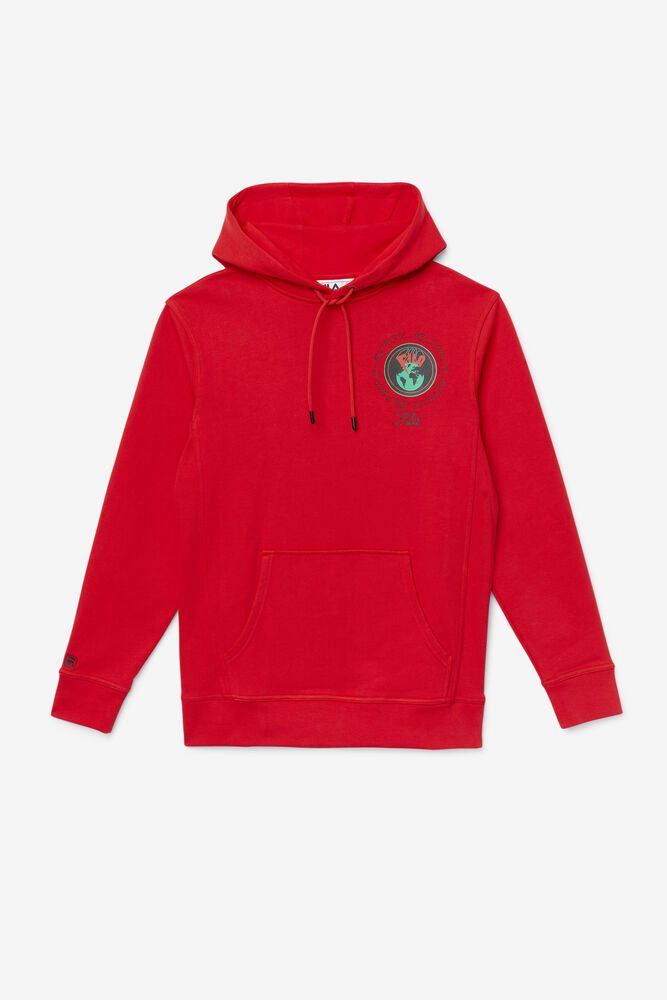 Fila Hunt Red Hoodie Womens - NZ 32591-IUCL